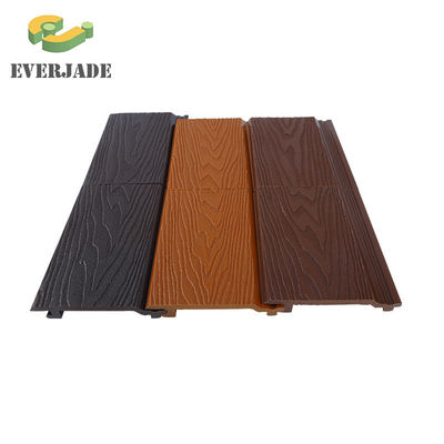Panneau mural 3D PWC Composite en bois plastique pour une solution de décoration murale extérieure facile