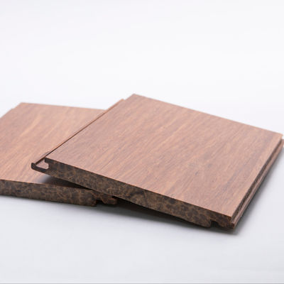 Plancher en bambou gratté à la main de 12 mm résistant à l'humidité du charbon de bois