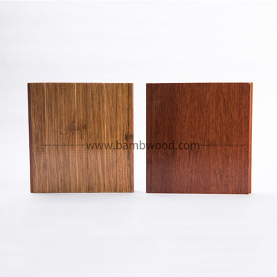 Plancher en bambou gratté à la main de 12 mm résistant à l'humidité du charbon de bois
