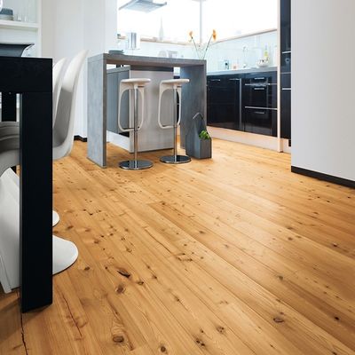 Plancher stratifié 15 mm résistant à l'eau 3 bandes de protection plancher en bois de construction multicouche