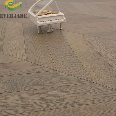 Plancher en bois d'ingénierie à trois couches lisse Plancher d'ingénierie en chêne blanc blanc rouge