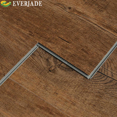 Planche de plancher en vinyle SPC de 4 mm avec une texture en bois ignifuge et une capacité de conception graphique