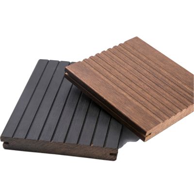 Système de revêtement de sol en bambou T G Système de revêtement de sol extérieur Bpc Panneau de patio thermo-traité