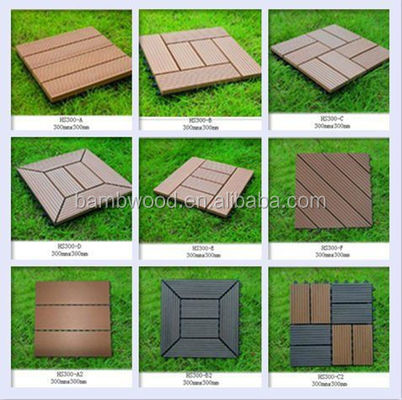 Créez un bel espace extérieur avec des carreaux en WPC et des carreaux de terrasse durables de 300x300x22/25 mm