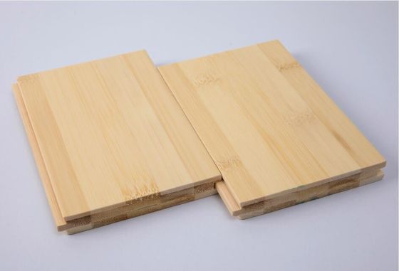 Plancher en bois massif de bambou de 12 mm d'épaisseur avec couleur naturelle et design TG