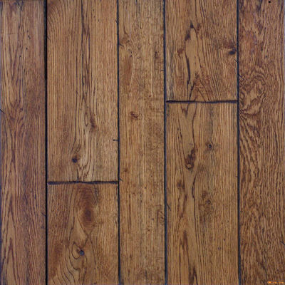 Plancher en chêne de haute qualité multicolore de 15 mm en placage de chêne rouge à trois couches