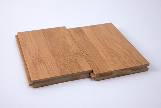 Plancher en bois massif de bambou de 12 mm d'épaisseur avec couleur naturelle et design TG