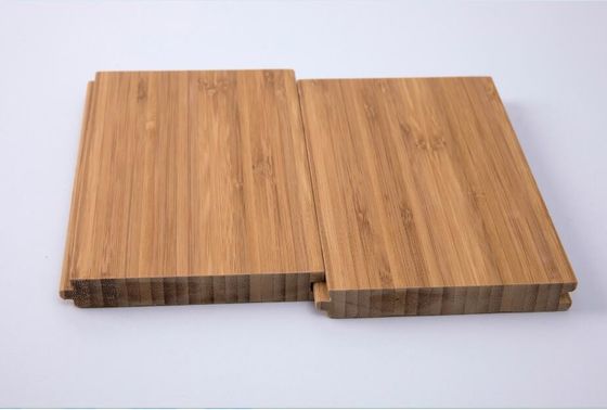 Plancher en bois massif de bambou de 12 mm d'épaisseur avec couleur naturelle et design TG