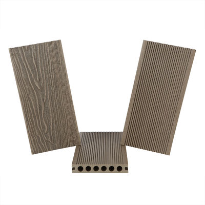 Planche de revêtement en plastique composite pour revêtement de sol modernes à rainures extérieures plus de 5 ans