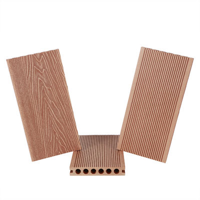 Planche de revêtement en plastique composite pour revêtement de sol modernes à rainures extérieures plus de 5 ans