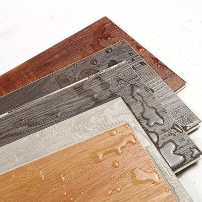 Couleur du plancher en bois de l'hôtel Facile à installer 4,0 mm Commercial Grooving Veneer