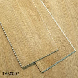 Plancher SPC ignifuge imperméable à l'eau avec épaisseur de couche d'usure de 0,5 mm 7' x 48