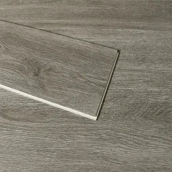Plancher SPC ignifuge imperméable à l'eau avec épaisseur de couche d'usure de 0,5 mm 7' x 48