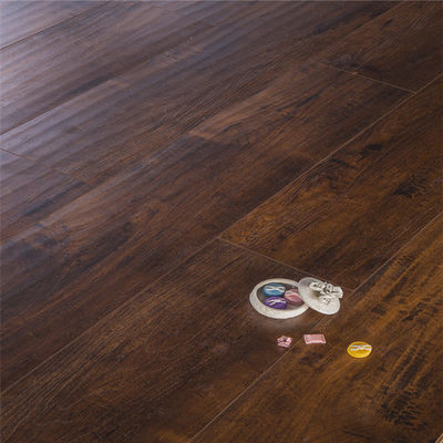 Angle droit 12 mm Ac3 ac4 Gris Coût personnalisable Carreaux de bois de vinyle Planche de plancher Laminé plancher