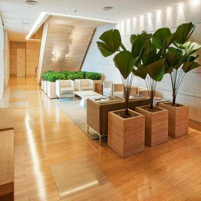 Plancher en fibre creuse en bambou 100% durable pour le parquet intérieur de la maison