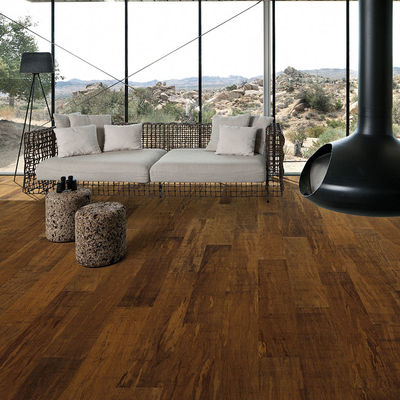 Plancher de parquet en bambou à chaînons de 14 mm extra large avec vernis d'Allemagne