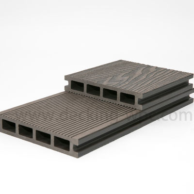 Plancher en bois de teck en relief 3D, revêtement en WPC pour jardin extérieur, panneau dans le port de Shanghai