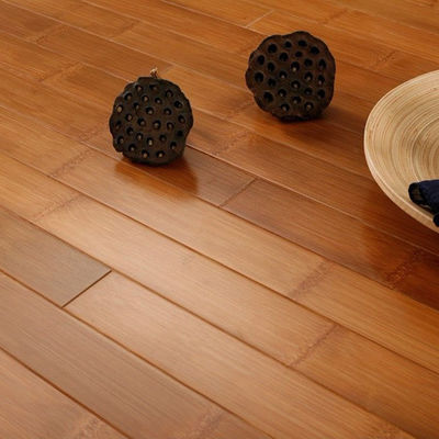 Carreaux de plancher en bambou Tapis de plancher en fibre de bambou horizontal pour intérieur
