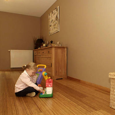 Carreaux de plancher en bambou Tapis de plancher en fibre de bambou horizontal pour intérieur