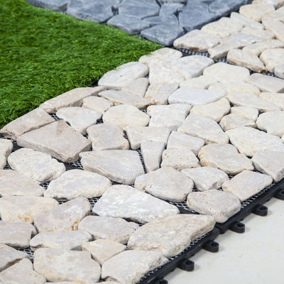 Plancher composite en bois-plastique pour jardin, carreaux en pierre de jade, carreaux en pierre naturelle