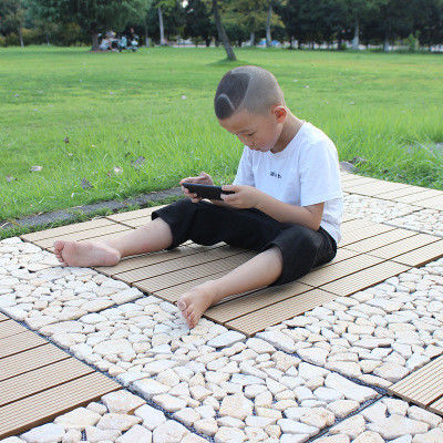 Plancher composite en bois-plastique pour jardin, carreaux en pierre de jade, carreaux en pierre naturelle