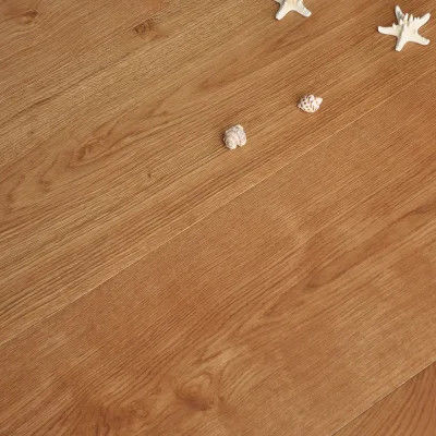 Plancher en bois dur HDF en pin d'or Espresso en chêne satiné Plancher conçu pour les normes
