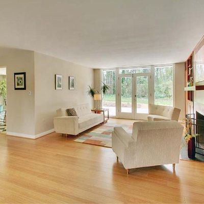 Plancher en bois de bambou en couleur naturelle pour une finition brillante