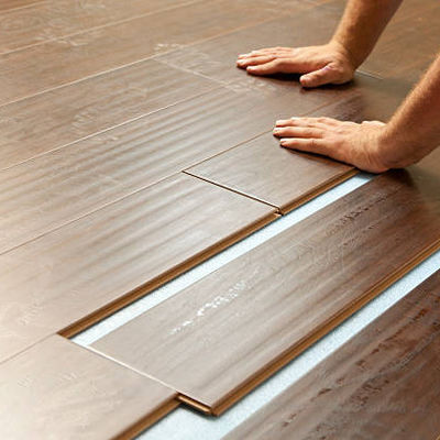 Carreaux de sol laminés à base d'os de poisson anti-statique à U-Groove et V-Groove pressés pour salon