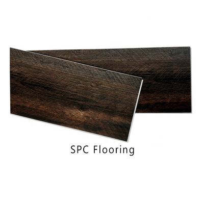 Décoration intérieure design moderne Plancher en plastique étanche au vinyle SPC Cliquez sur la texture