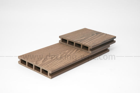 10,3%-1,4% Densité Port de chargement de Shanghai 3D en relief profond composite WPC planches de terrassement