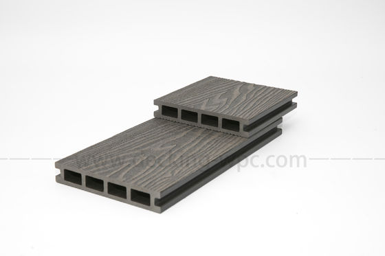 10,3%-1,4% Densité Port de chargement de Shanghai 3D en relief profond composite WPC planches de terrassement