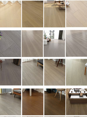 Plancher stratifié en V-Groove écologique avec V-Groove Edge Style en bois gris noir
