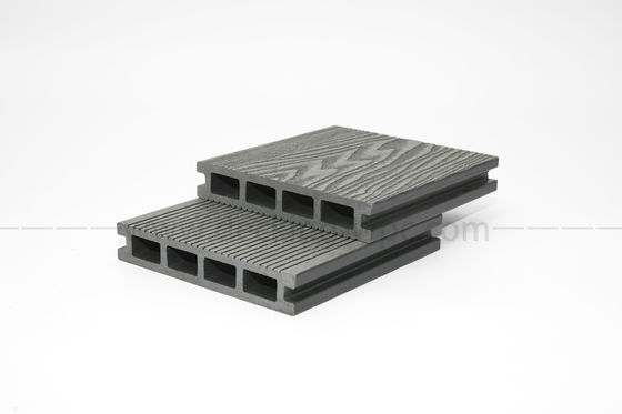 12 couleurs accrocheuses pour la structure solide 3D profondément gravé plancher de terrasse extérieur WPC