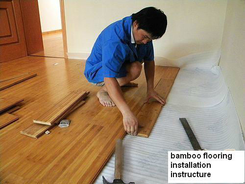 Plancher en bambou en fil naturel tissé de 12 mm pour les maisons adaptées aux enfants et aux animaux
