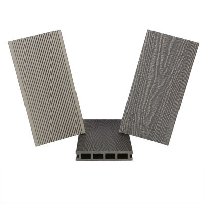 3D Deep Embossing WPC Decking avec support technique en ligne et finition en détresse