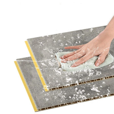 Belle feuille de papier peint en marbre de conception 3D revêtue de plafond idéal pour la décoration murale intérieure / extérieure