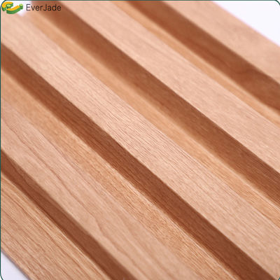 Panneau mural composite en bois plastique extérieur avec ponçage en relief de grains de bois du Hebei