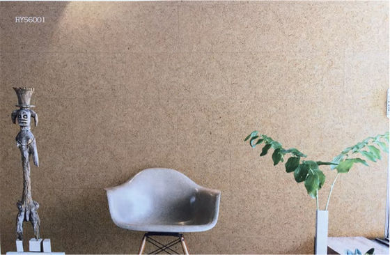 Adhésif Cliquez sur le plancher en feuille de bois naturel en rouleau tapis de liège Confortable surface élastique