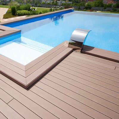 100% imperméable à l'eau revêtement du sol extérieur piscine plancher de jardin Decking composite Deck extérieur