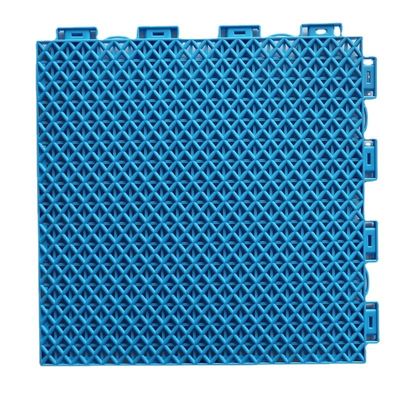Plancher suspendu en PP résistant aux intempéries Modulaire Carreaux de plancher intervertébraux 12 pouces Sports