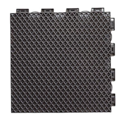 Plancher suspendu en PP résistant aux intempéries Modulaire Carreaux de plancher intervertébraux 12 pouces Sports