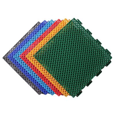 Cour de badminton de basket-ball extérieur à double couche pour jardins d'enfants et plancher assemblé