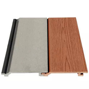 Panneau mural 3D PWC Composite en bois plastique pour une solution de décoration murale extérieure facile
