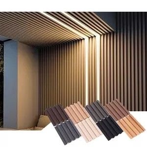 Panneaux muraux décoratifs de haute qualité en PVC intérieurs revêtements muraux en WPC en couleurs personnalisées
