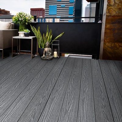 Sino Sunnywpc Travail du bois Wpc plancher de terrasse 3D lisse en relief traditionnel 100% recyclable