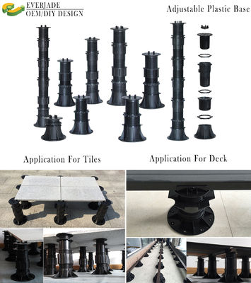 Accessoires de revêtement de sol Everjade réglable surélevé revêtement de sol Carreaux de support