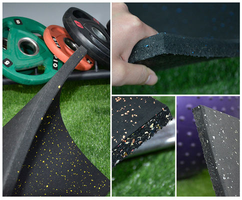 Mat de sol en caoutchouc antidérapant pour gymnase essentiel pour les carreaux de sol composites naturels pour gymnase à domicile