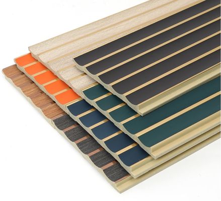 Panneau mural PS géométrique léger Grille acoustique de couleur écologique et personnalisée