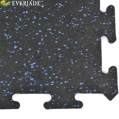 Couleurs personnalisées Tapis de sol interverrouillé de fitness Solution totale pour le sol de gym interverrouillé