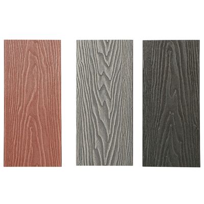 Decking extérieur en WPC gris foncé avec des fixations brevetées de Everjade
